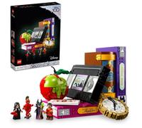 LEGO 43227 Les signes des méchants Disney, collection nostalgique avec des modèles légendaires de VHS et de livres, 4 méchants en mini-figurines, 100 ans de Disney Cadeau pour adultes, femmes, hommes