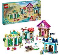 LEGO 43246 Disney Princess Les Aventures des Princesses Disney au Marché, Jouet avec 4 Mini Poupées : Ariel, Cendrillon