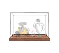 Lego 43279 Vitrine en acrylique pour modèle de robot Wall-E et Eva, résistante à la poussière, compatible avec Lego 43279 (modèle non inclus) (bois, 2 mm)