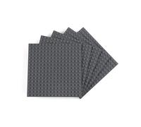Lego 5 x Plate 16 x 16 Dark Bluish Gray