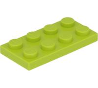 LEGO : 50 plaques, taille 2x4 picots en vert lime
