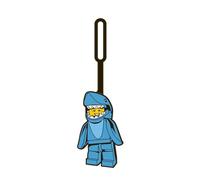 IQ Étiquette de bagage en silicone LEGO 52540 Shark Suit Guy – surface inscriptible