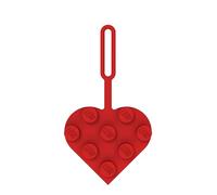 Lego 53658 Étiquette de sac en silicone en forme de cœur Rouge 3 x 3 mm