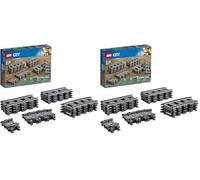 LEGO 60205 City Pack de Rails, Ensemble d'Accessoires d'Extension City Train