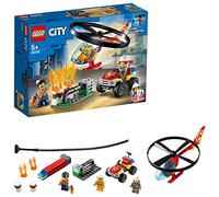 LEGO Jeu City 60248 – L'intervention de l'hélicoptère des pompiers, jouet volant avec quad ATV 5+