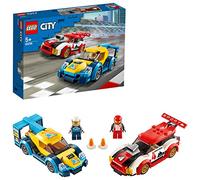 LEGO Jeu de construction City 60256 Les voitures de course, avec pilotes, pour enfants de 5 ans et +