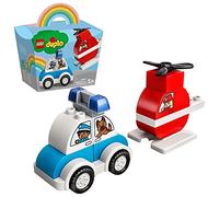 LEGO DUPLO - L'hélicoptère des pompiers et la voiture de police - 10957
