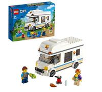 LEGO 60283 City Le Camping-Car de Vacances, Jouet de Construction, Caravane, Minifigurines Bébé, Cadeau de Vacances, pour Enfants de 5 Ans et Plus