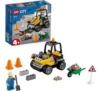 LEGO 60284 City Le Camion de Chantier, Jouet de Construction, Engin de Chantier, Chargeur Frontal, Brouette, Cadeau, Garçons et Filles de 4 Ans et Plus