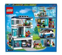 LEGO 60291 City la Maison Familiale avec Plaques Route, 4 Minifigures, Jouet Filles et Garçons +5 Ans