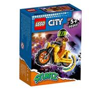 LEGO 60297 City La Moto de Cascade Démolition, Ensemble Moto Jouet à Rétrofriction pour Enfants +5 Ans avec Figurine Wallop