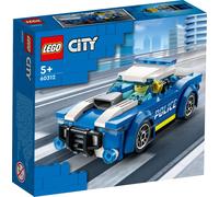 LEGO 60312 City Voiture de police, jouet de police à partir de 5 ans, cadeau pour enfants avec mini-figurine de policier, série d'aventures, jouet créatif pour enfants, garçons et filles