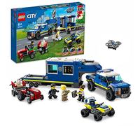 LEGO 60315 City Le Camion de Commandement Mobile de la Police, Jouet de Remorque avec Tracteur, Figurines Policiers, Cadeau Nöel Garcons, Filles 6 Ans