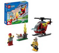 LEGO 60318 City Fire L’Hélicoptère des Pompiers, Jouet pour Filles et Garçons +4 Ans, Figurine Pompier et Brique de Démarrage