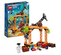 LEGO 60342 City Stuntz Le Défi de Cascade : l’Attaque des Requins, Jouet Aventure de Moto Stunt pour Garçons et Filles de 5 Ans et Plus, Idée Cadeau