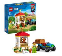 LEGO® 60344 City Le Poulailler, Jouet sur les Animaux de la Ferme, avec Quad, pour Garçons et Filles de 5 Ans et Plus