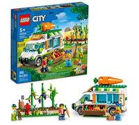 LEGO 60345 City Le Camion de Marché des Fermiers, Jouet de la Ferme avec un Van Food Truck et Stand de Nourriture, pour Enfant de 5 Ans