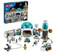 LEGO 60350 City La Base De Recherche Lunaire, Jouet Espace, avec Drone, Rover, Buggy et Astronautes, Garçons et Filles Dès 7 Ans