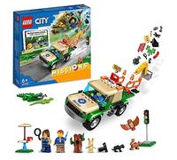 LEGO Jouet de construction 60353 City Missions – Sauvetage animaux sauvages, camion, 3 minifigurines