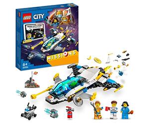 LEGO 60354 City Missions d’Exploration Spatiale sur Mars, Jouet de Construction Interactif avec Vaisseau Spatial et Planète Rover, pour Enfants de 6 Ans