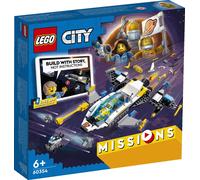 LEGO 60354 City Missions d'exploration dans l'espace, set de jeu d'aventure numérique interactif avec vaisseau spatial et 3 minifigurines, jouet dès 6 ans