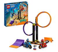LEGO 60360 City Stuntz Le Défi de Cascade : Les Cercles Rotatifs, Épreuves pour 1 ou 2 Joueurs avec Moto, Jouet pour Enfants, Garçons et Filles Dès 6 Ans