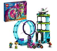 LEGO 60361 City Stuntz Le Défi Ultime des Motards Cascadeurs, Jouet 3-en-1, avec 2 Motos de Cascades pour 1 ou 2 Joueurs, pour Enfants, Garçons, Filles dès 7 Ans