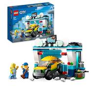 LEGO 60362 City La Station de Lavage, Jouet pour Enfants Dès 6 Ans, Garçons, Filles, Set avec Brosses à Laver Rotatives, Voiture et 2 Minifigurines, Petite Idée Cadeau