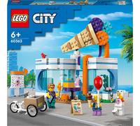 LEGO 60363 City Glacier, magasin de jouets pour les enfants à partir de 6 ans, set de 3 minifigurines avec des accessoires amusants et un vélo-cargo, cadeau d'anniversaire pour garçons et filles