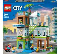 LEGO 60365 City Apartment Building, jouet de construction, bâtiment modulaire avec pièces, magasin, vélo et 6 minifigures, cadeau d'anniversaire pour enfants, garçons et filles, à partir de 6 ans