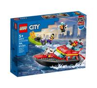 LEGO® City 60373 Le bateau de sauvetage des pompiers