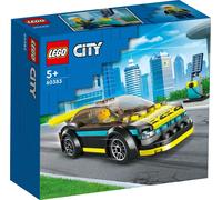 LEGO 60383 City Electric Sports Car, jouet pour enfants à partir de 5 ans, voiture de course pour enfants, ensemble de briques avec minifigure du conducteur