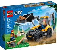 LEGO 60385 City Chargeuse sur pneus Véhicule de chantier, pelleteuse pour enfants comme jouet éducatif avec minifigures, cadeau d'anniversaire pour véhicule de chantier à partir de 5 ans