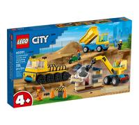 LEGO 60391 Les camions de chantier et la grue à boule de démolition
