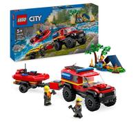 LEGO® City 60412 Le camion de pompiers 4x4 et le canot de sauvetage