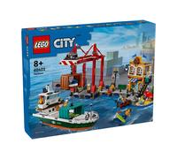 LEGO 60422 Le port et le navire marchand