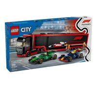 LEGO 60445 Camion de F1 avec voitures de F1 RB20 et AMR24