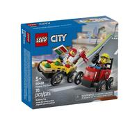 LEGO 60458 Pack de bolides de course : camion de pizza contre camion de pompiers