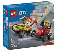 Lego 60458 Véhicules de la ville Grande Pizza vs Camion de pompiers