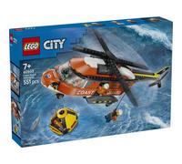 LEGO City 60503 L’Hélicoptère des Garde-Côtes - Jeu de Construction 7 ans - Idée de Cadeau