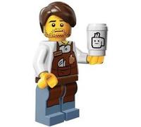 Lego 71004 Minifigurine Série The Lego Movie 1 - N°10 - Larry le Barista (1 sachet ENTRE-OUVERT) G