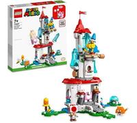 LEGO 71407 Super Mario Ensemble d’Extension La Tour Gelée et le Costume de Peach Chat, Figurine Toad, Jouet Château, Enfants 8 Ans