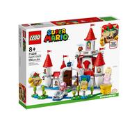 LEGO 71408 Super Mario Ensemble d’Extension Le Château de Peach, Jouet Château Fort, Figurine Bowser, Toadette, Enfant 8 Ans