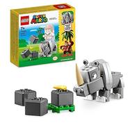 LEGO® Super Mario 71420 Ensemble d'Extension Rambi le Rhinocéros, Jouet à Combiner avec un Pack de démarrage