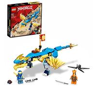 LEGO Set Ninjago 71760 L'Évolution Dragon du Tonnerre de Jay, dès 6 ans, figurine serpent, bannière
