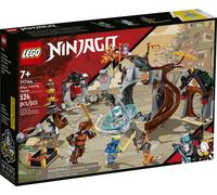 LEGO 71764 NINJAGO Centre d'entraînement Ninja avec jouet Spinner, minifigures Zane, Jay et Serpent, maître du Spinjitzu