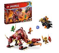 LEGO 71793 Ninjago Le Dragon de Lave Transformable de Heatwave, Jouet de Construction Ninja avec Figurine de Créature Mythique, Plus Minifigurines Kai et Lloyd, Idée Cadeau