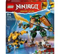LEGO 71794 NINJAGO Méchas d'entraînement ninja de Lloyd et Arin Set avec 2 figurines à combiner et 5 minifigures, set de combat ninja, cadeau pour enfants