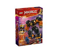 LEGO NINJAGO Cole Elemental Earth Mech Mini jouet Ninja personnalisable avec figurines Cole et Wolf Warrior, cadeau Ninja pour garçons, filles et enfants âgés de 7 ans et plus, 71806