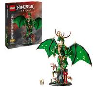 LEGO Ninjago Le Dragon Gardien - Maquette de Figurine de Dragon Articulée - Minifigurine de Maître WU & Présentoir Pittoresque Imitation Roche - Cadeau pour Garçon dès 14 Ans 71847